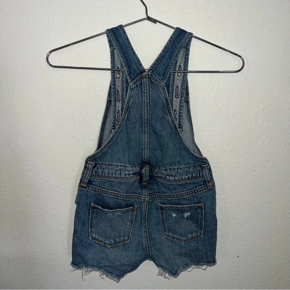 Old Navy Jean Denim Shorts Overalls Size 6-7